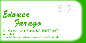 edomer farago business card
